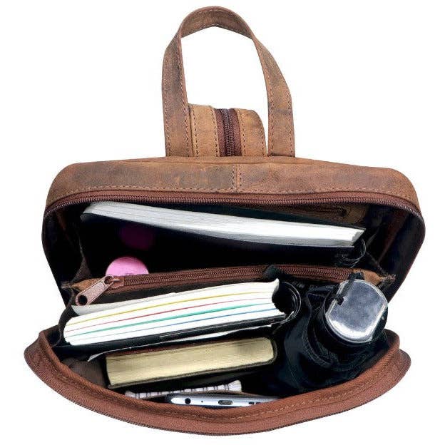 West Sling Leather Mini Backpack
