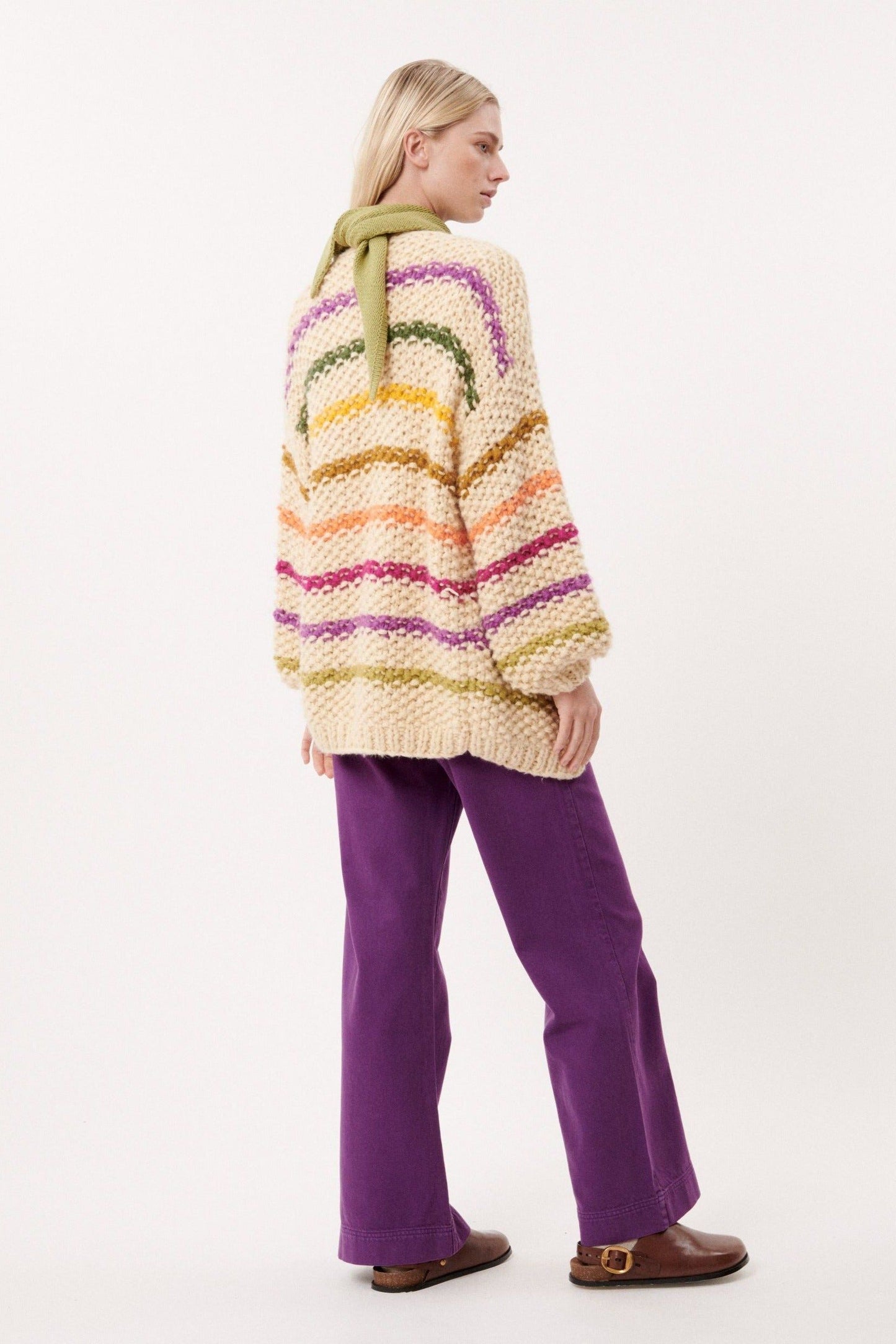 Lobelia Stripe Cardigan - Ms.Meri Mak