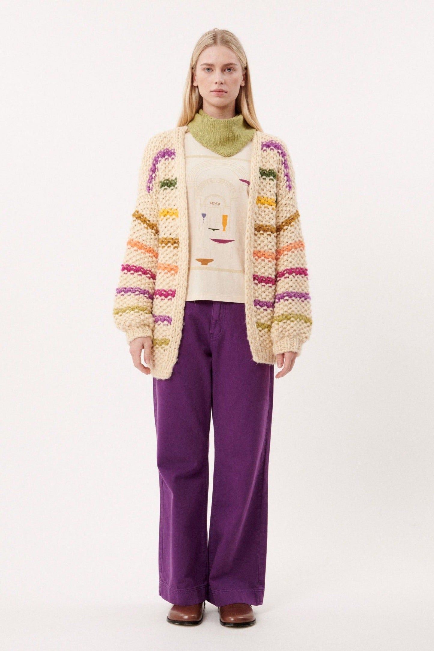Lobelia Stripe Cardigan - Ms.Meri Mak