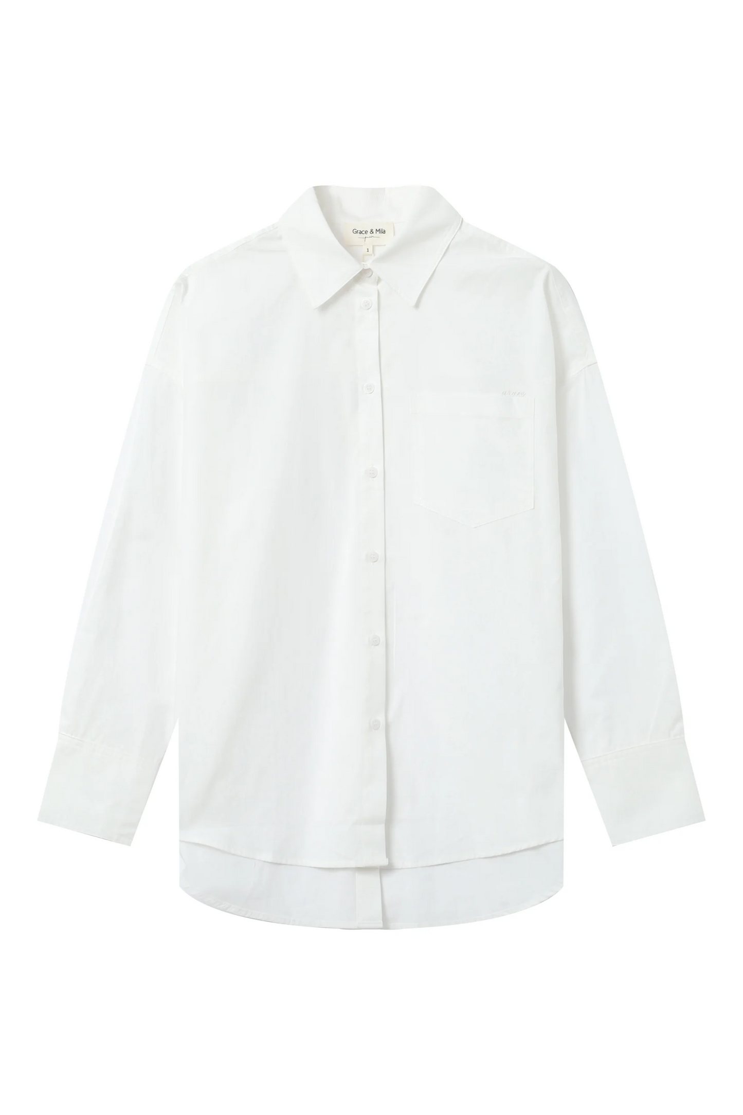 White shirt on a white background