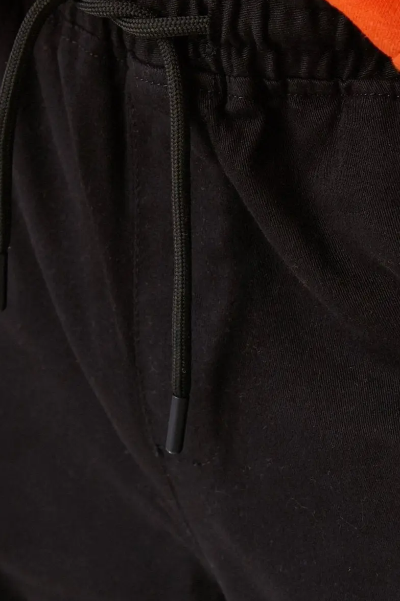Pantalons de jogging en twill extensible Koton en noir