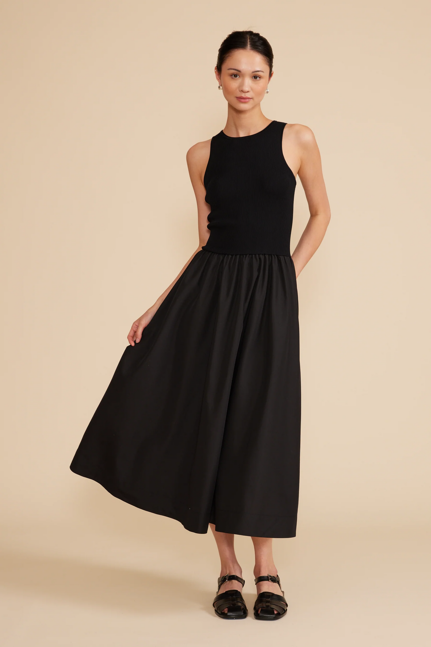 Marlena Mixed Media Dress