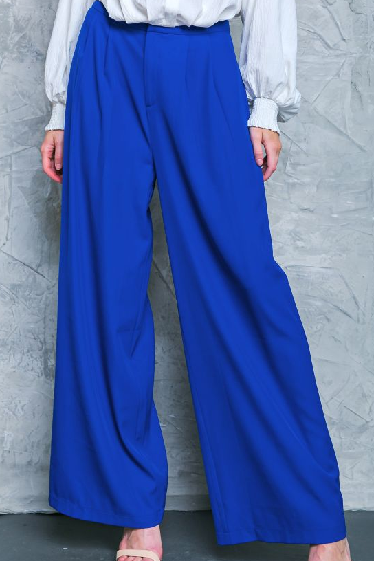 Palazzo Cobalt Blue Trousers