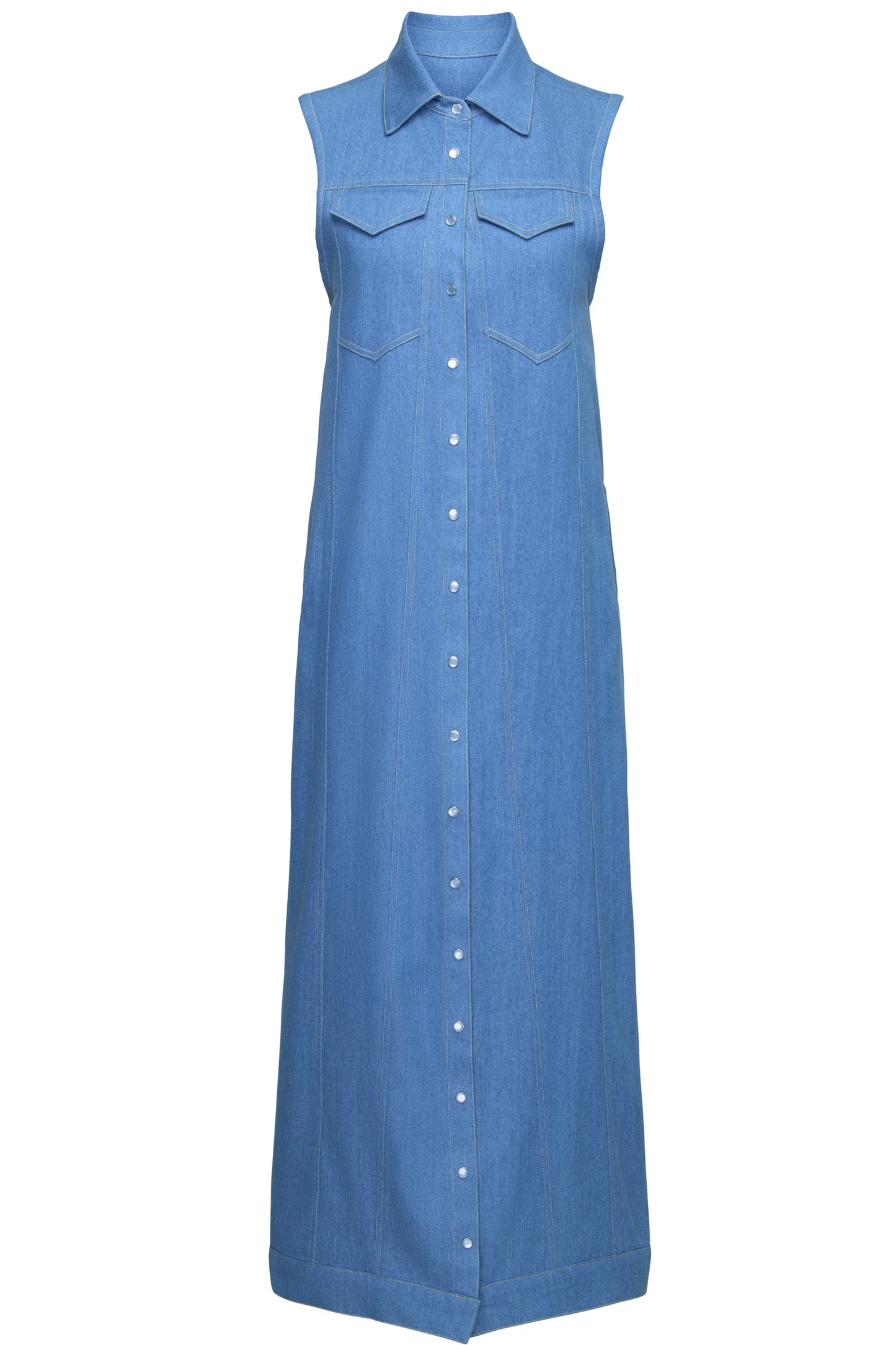 Hilary MacMillian – Long Denim Vest