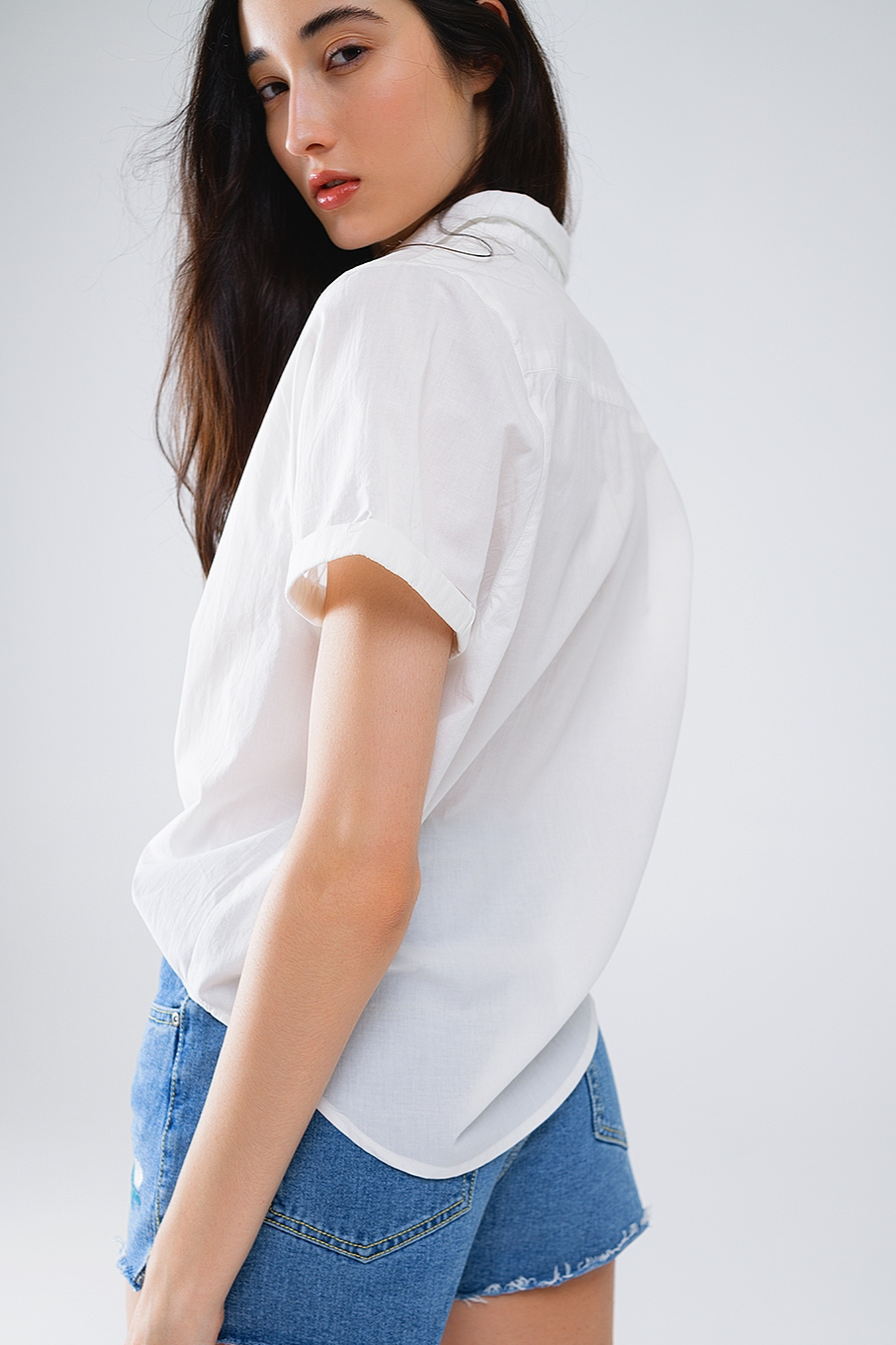 Short Sleeve Relaxed Button Up Shirt