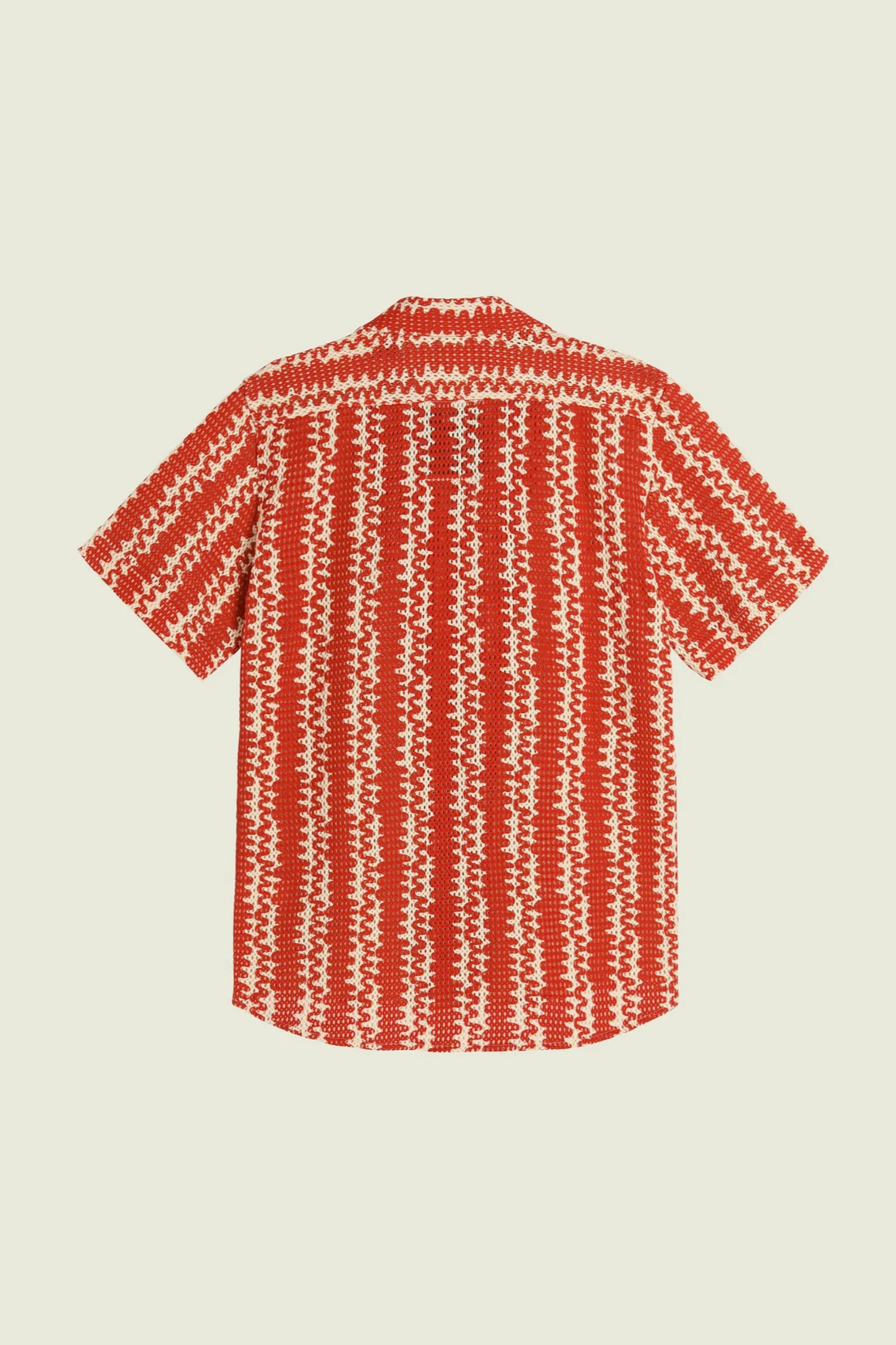 Red Scribble Cuba Net Shirt