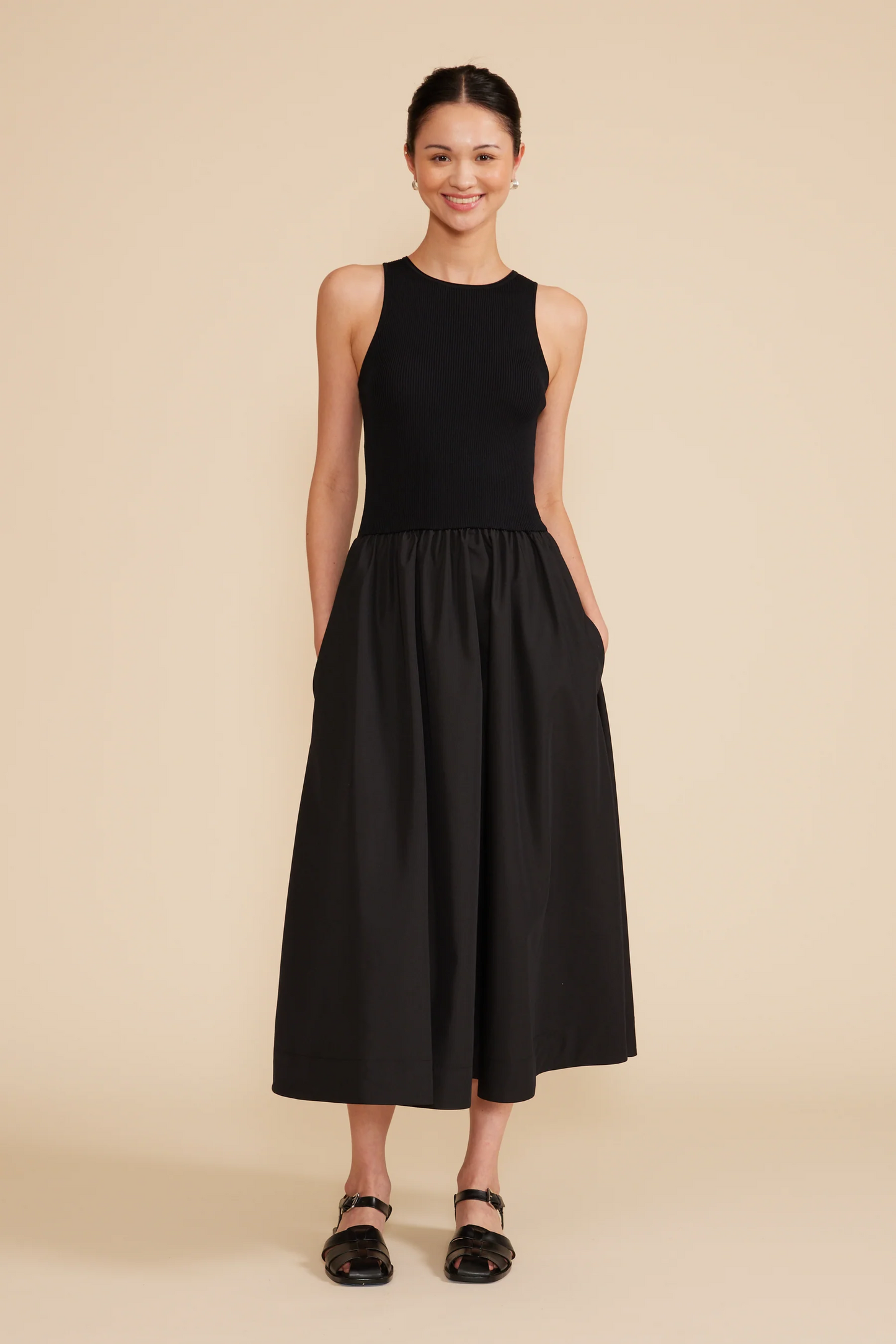 Marlena Mixed Media Dress