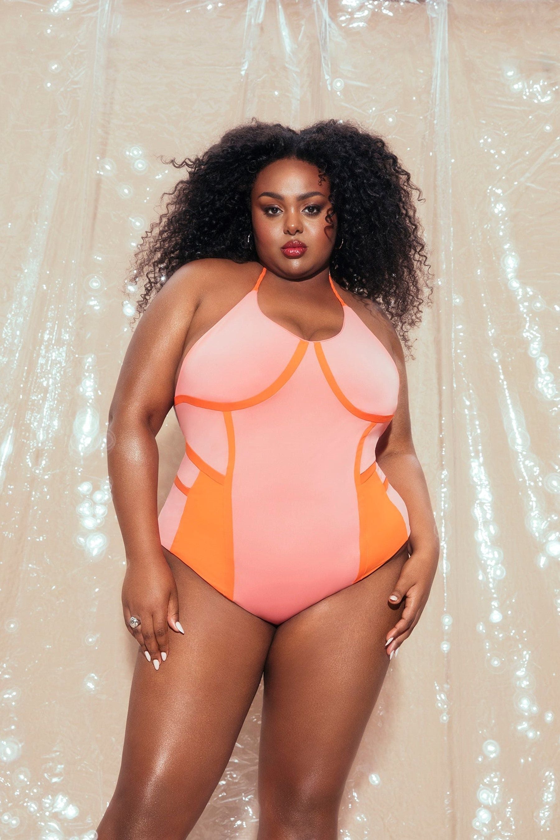 Selena Two-Tone Swimsuit - Ms.Meri Mak