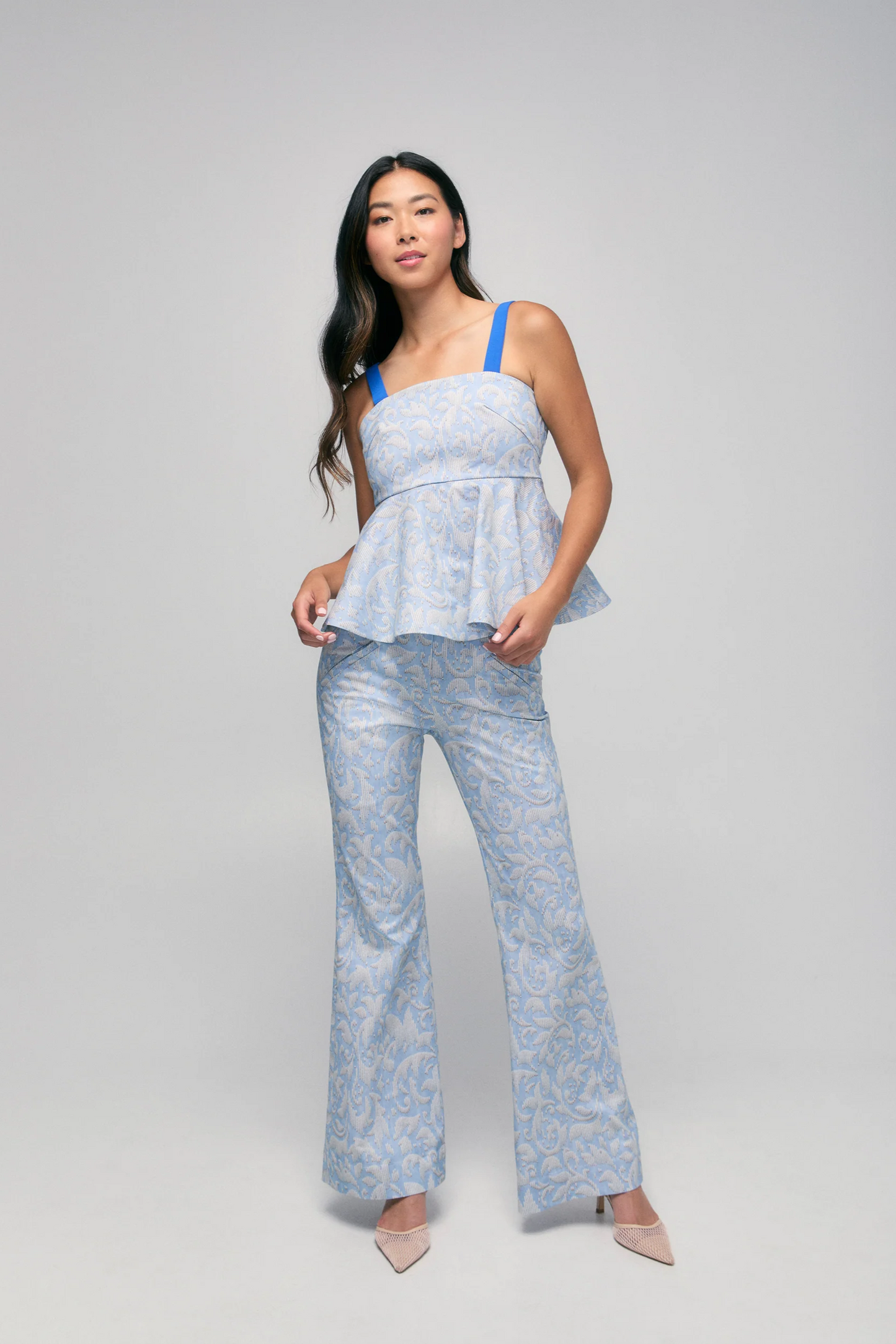 Twill Peplum Top