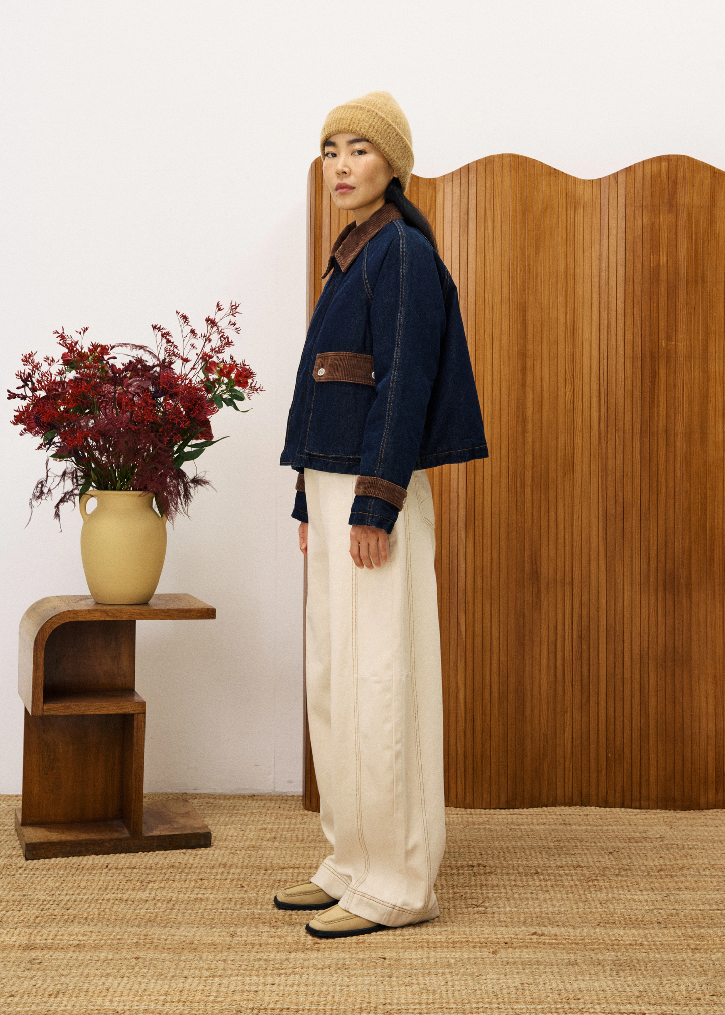 Zola Midnight Blue Corduroy Jacket