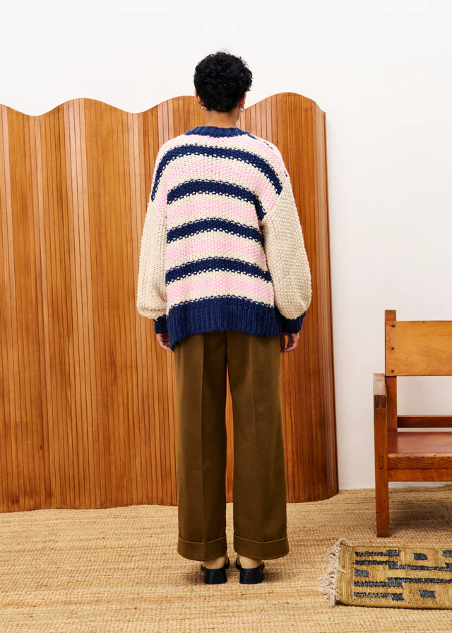 DAHLIA Pink Cardigan