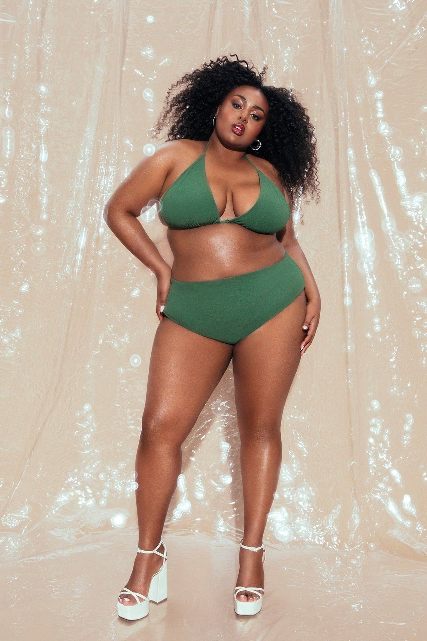 Jade Ruched Bikini Bottom - Ms.Meri Mak