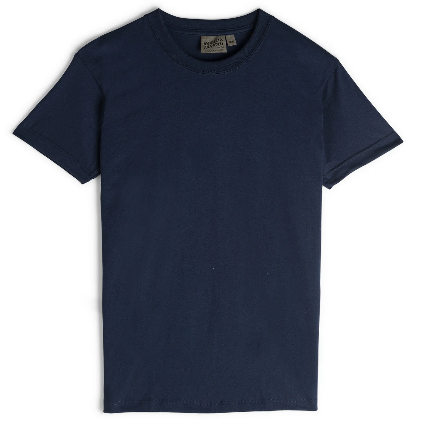 Naked & Famous Circular Knit T-Shirt - Solid Navy