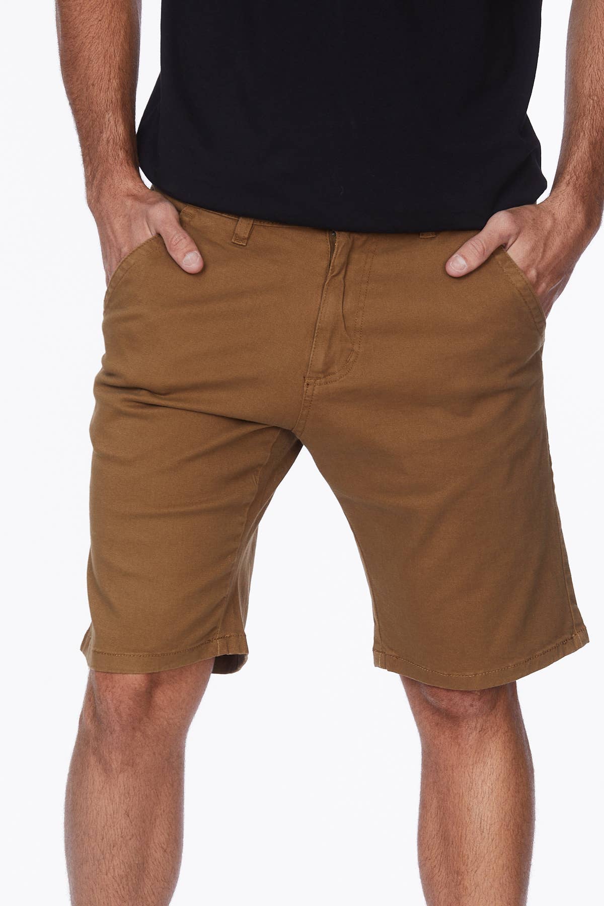 Shorts Chino Été Stretch 4 Poches en Twill pour Hommes