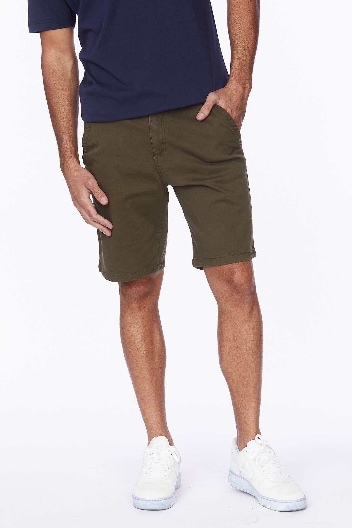 Shorts Chino Été Stretch 4 Poches en Twill pour Hommes