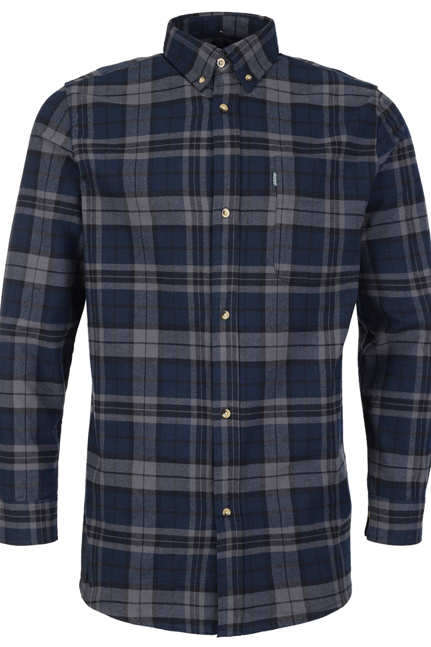 Fort Hyde Navy Long Sleeve Flannel Shirt