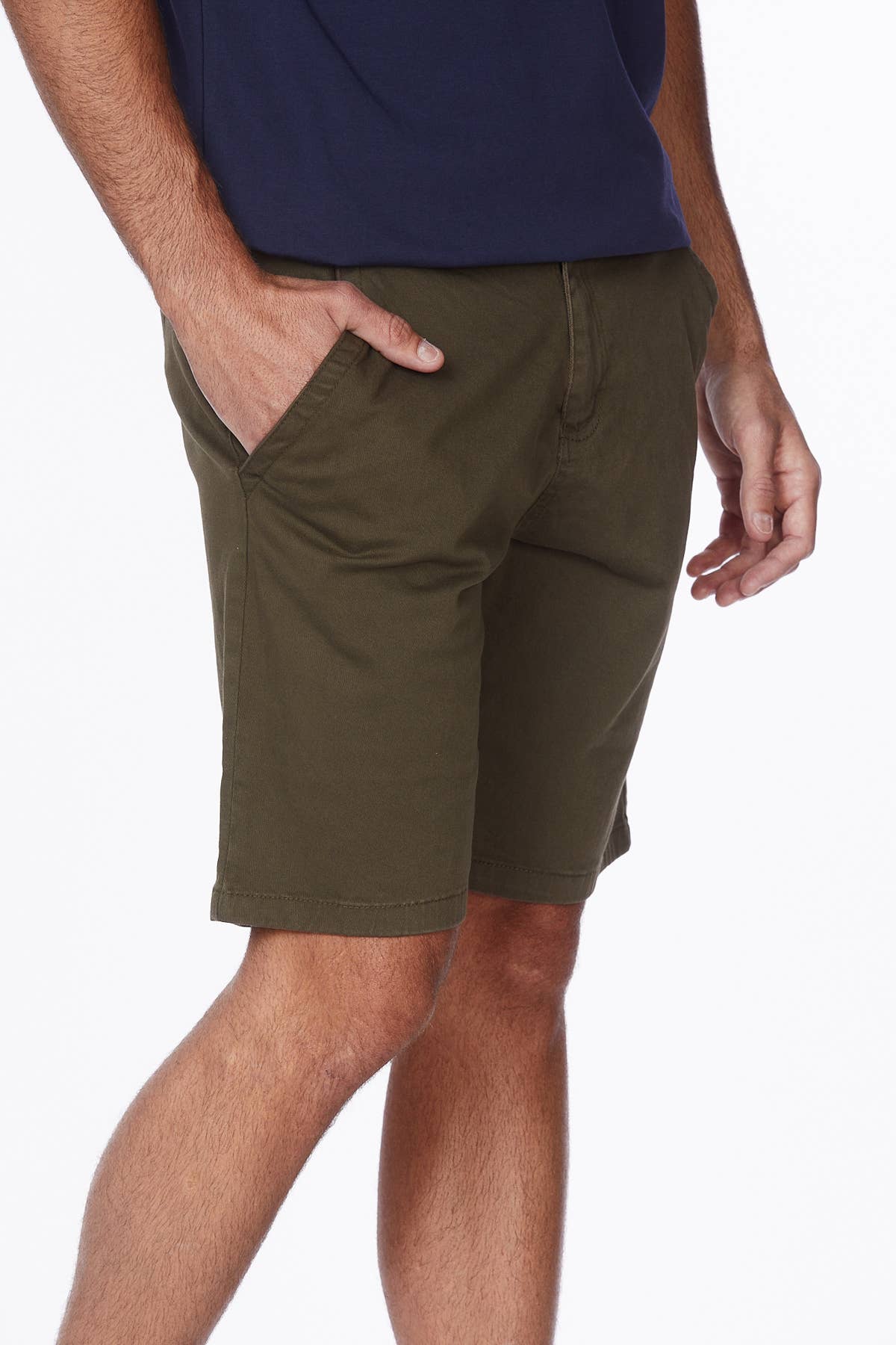 Shorts Chino Été Stretch 4 Poches en Twill pour Hommes