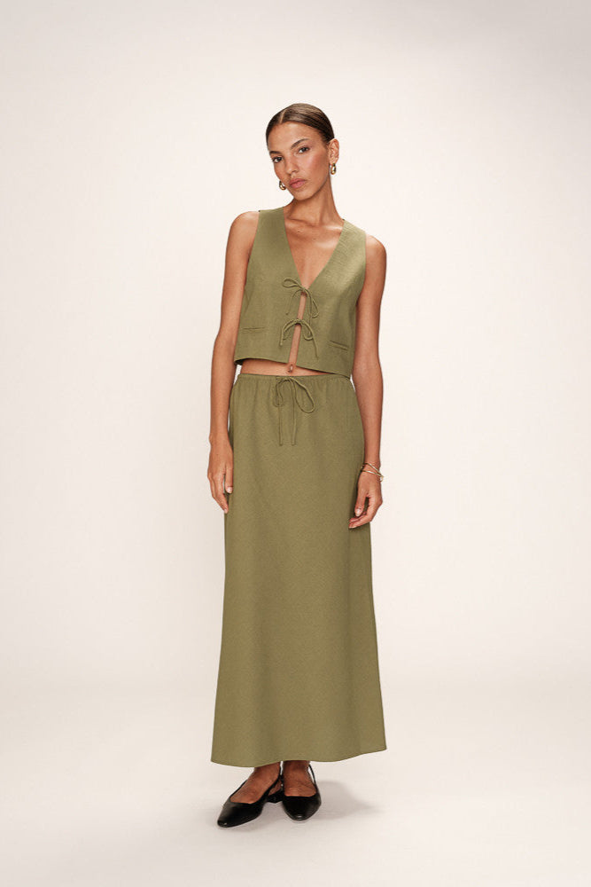 Rousse Slip Skirt in Linen