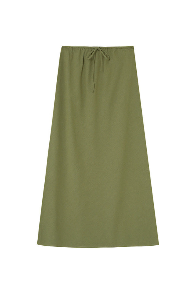 Green skirt on a white background