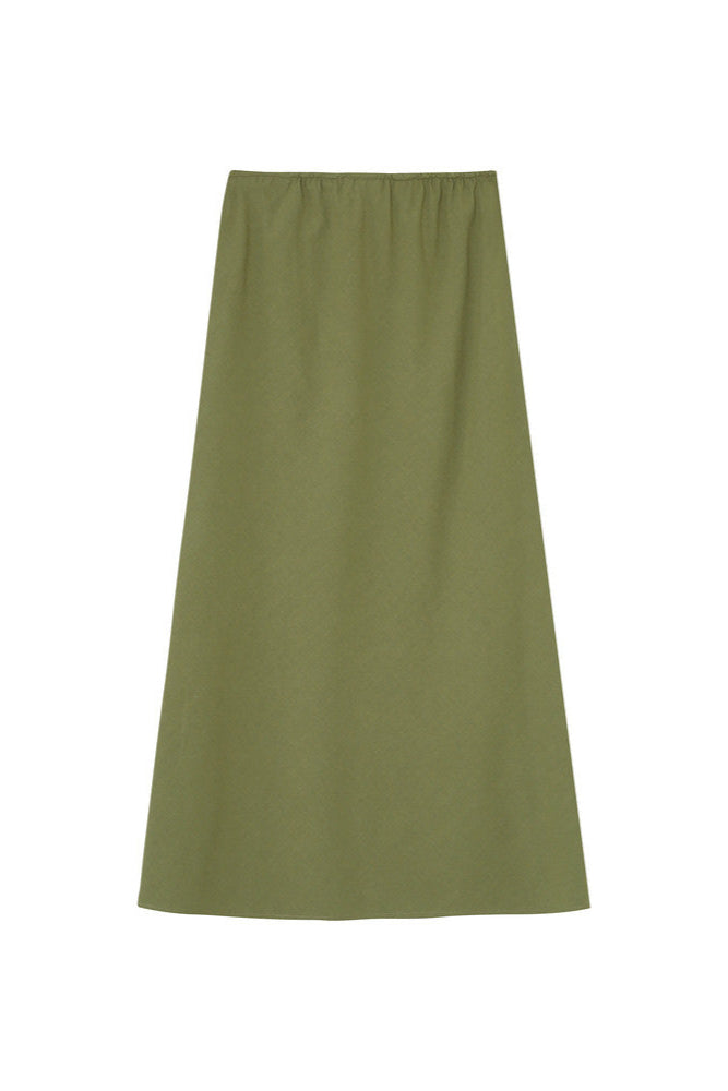 Green skirt on a white background