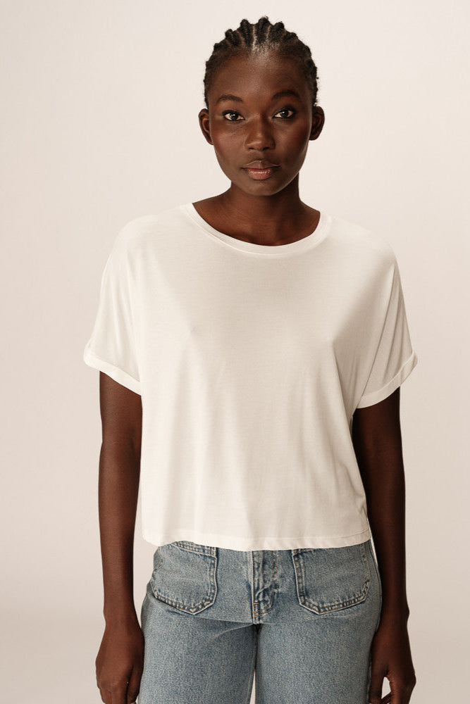 Parma Relaxed Premium-Weight Cropped T-shirt