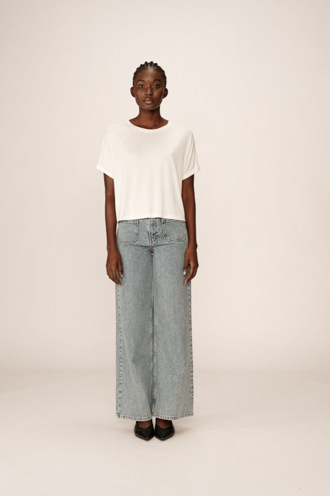 Parma Relaxed Premium-Weight Cropped T-shirt