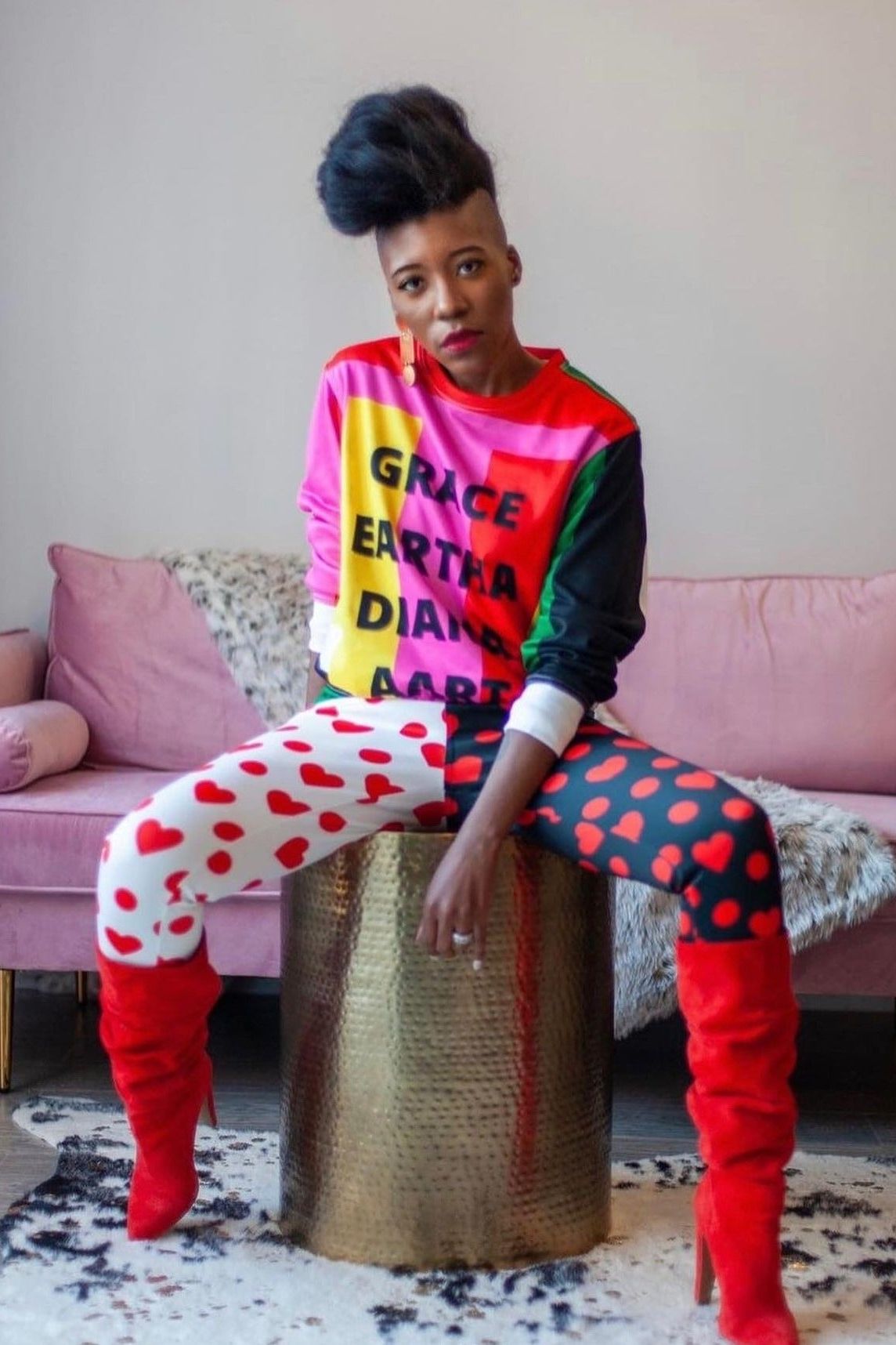 Shaquita Garcia - AART ICON Unisex Crewneck Pullover - Ms.Meri Mak