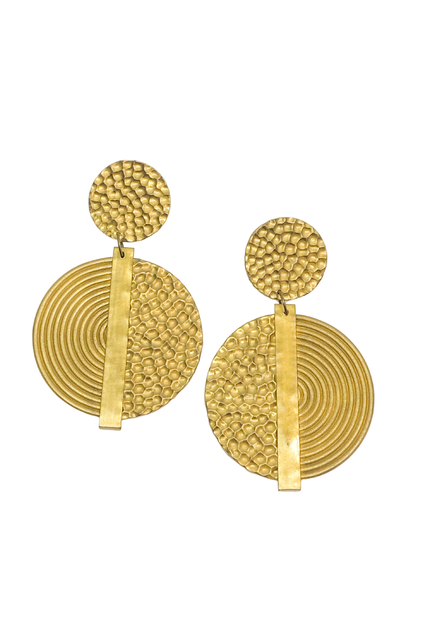 Edouard Hammered Spiral Earrings - Ms.Meri Mak