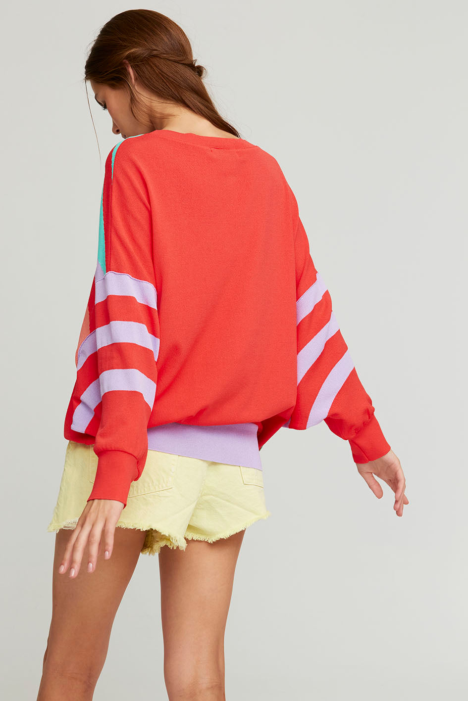 Ceibo Abstract Relaxed Fit Sweater - Ms.Meri Mak