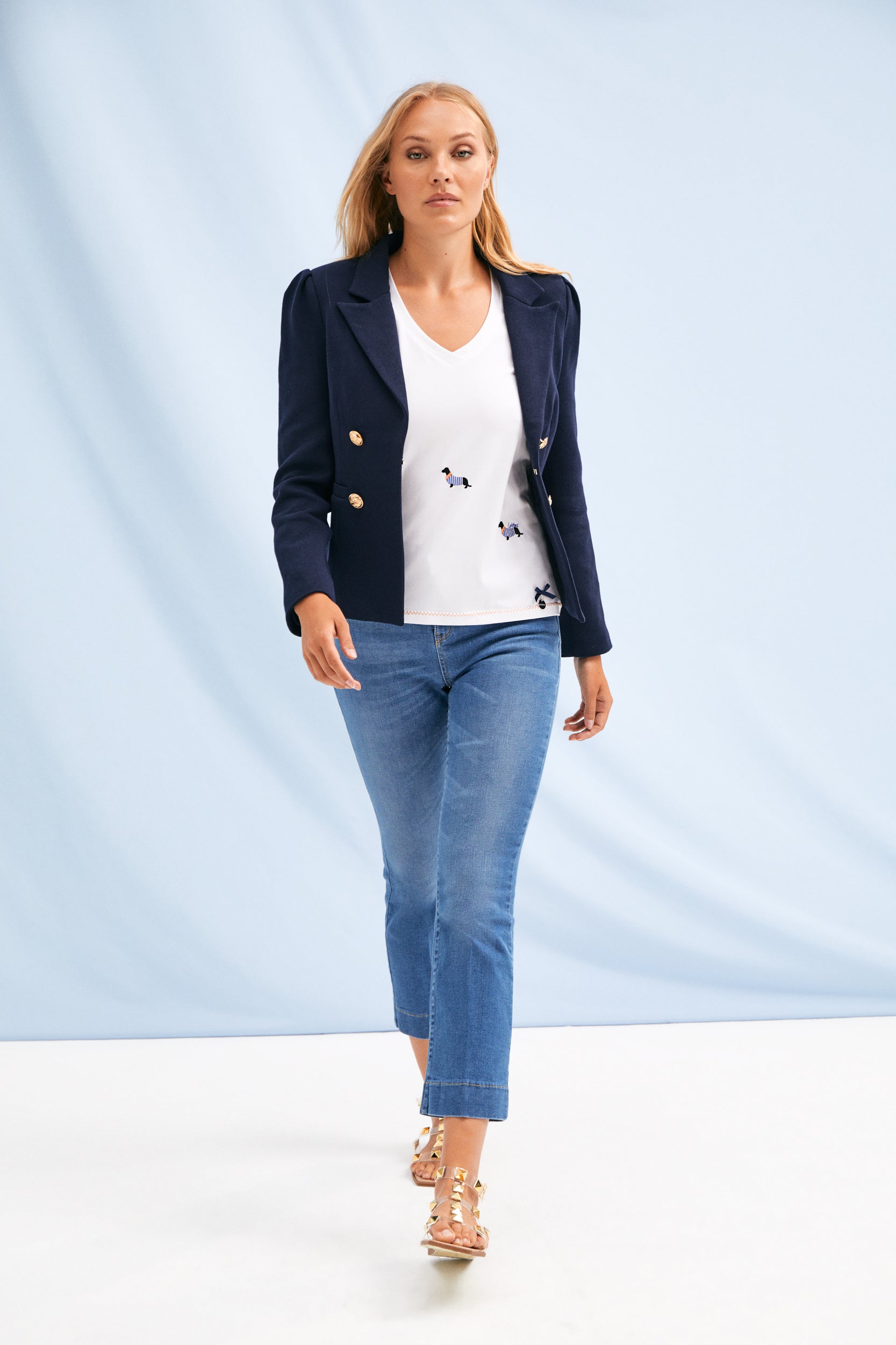 Luna Jersey Stretch Blazer - Ms.Meri Mak