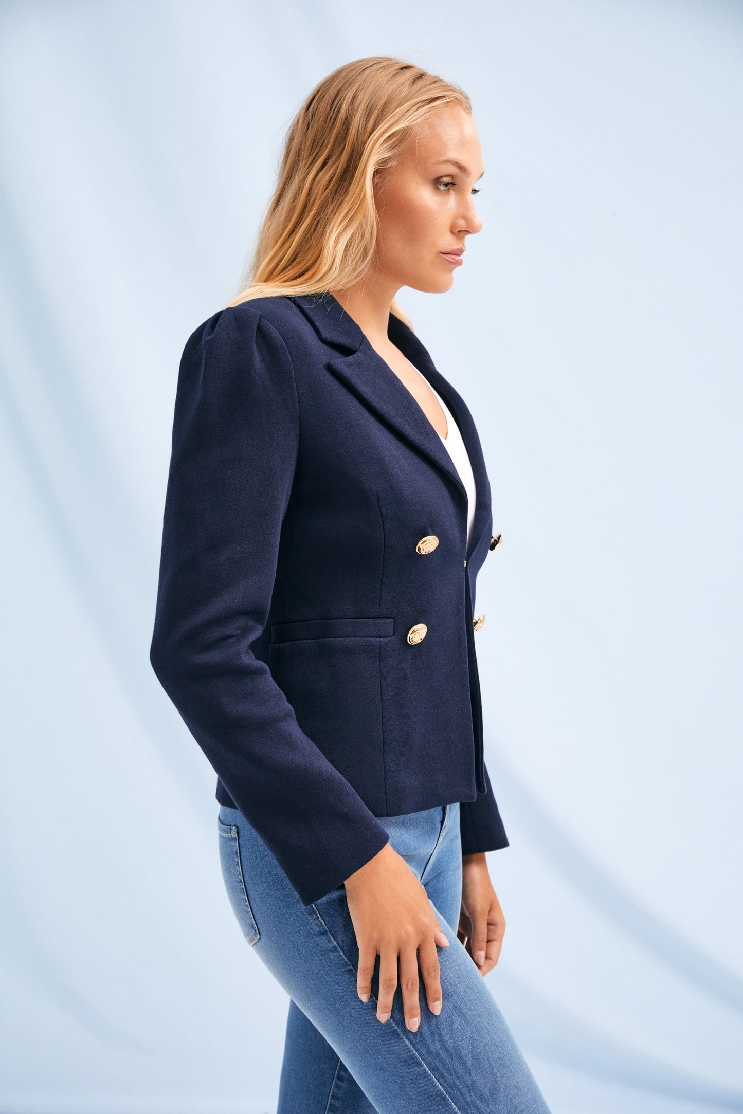 Luna Jersey Stretch Blazer - Ms.Meri Mak