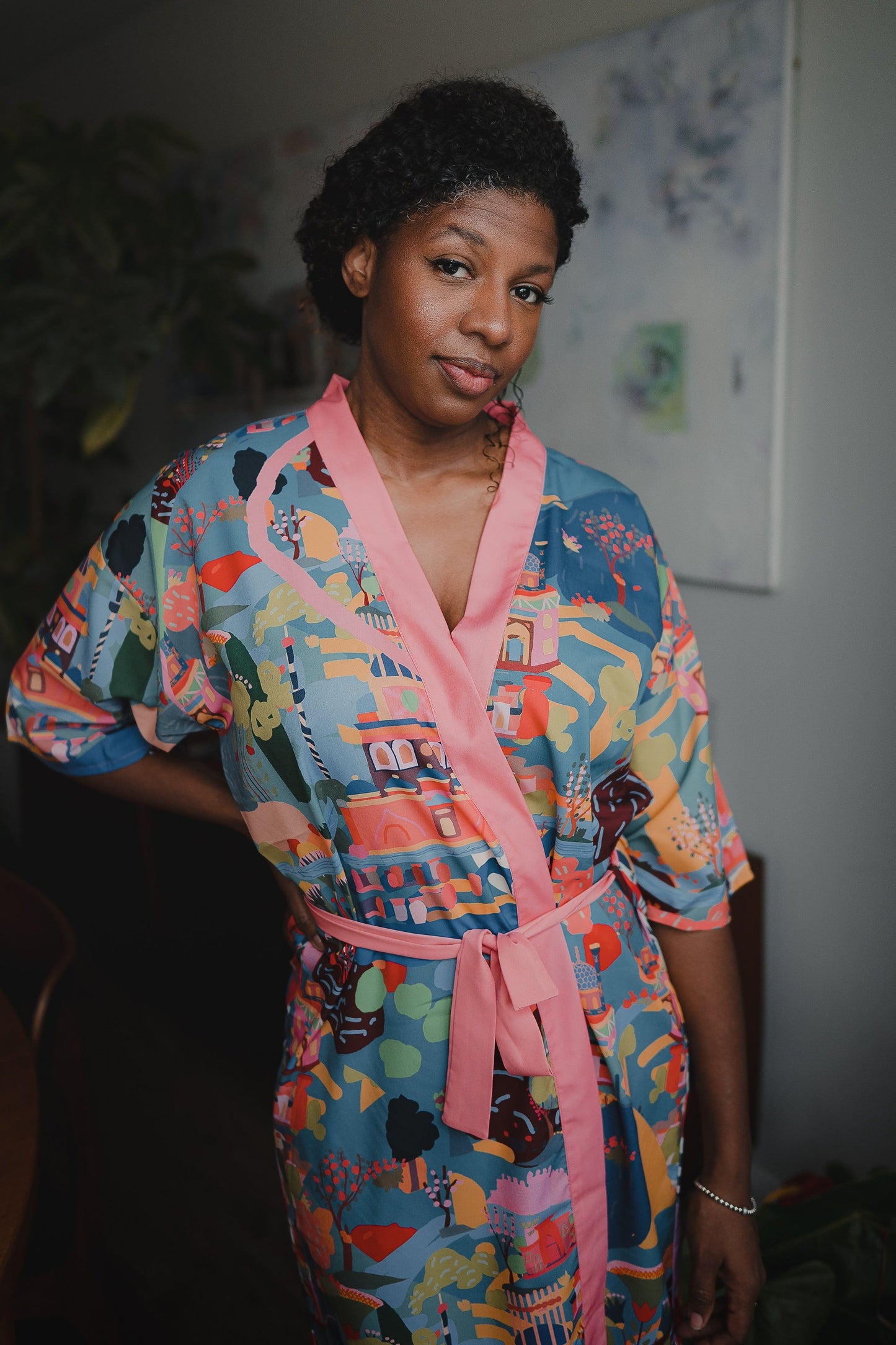 Silk Kimono Minimundo by Santiago Paredes - Ms.Meri Mak