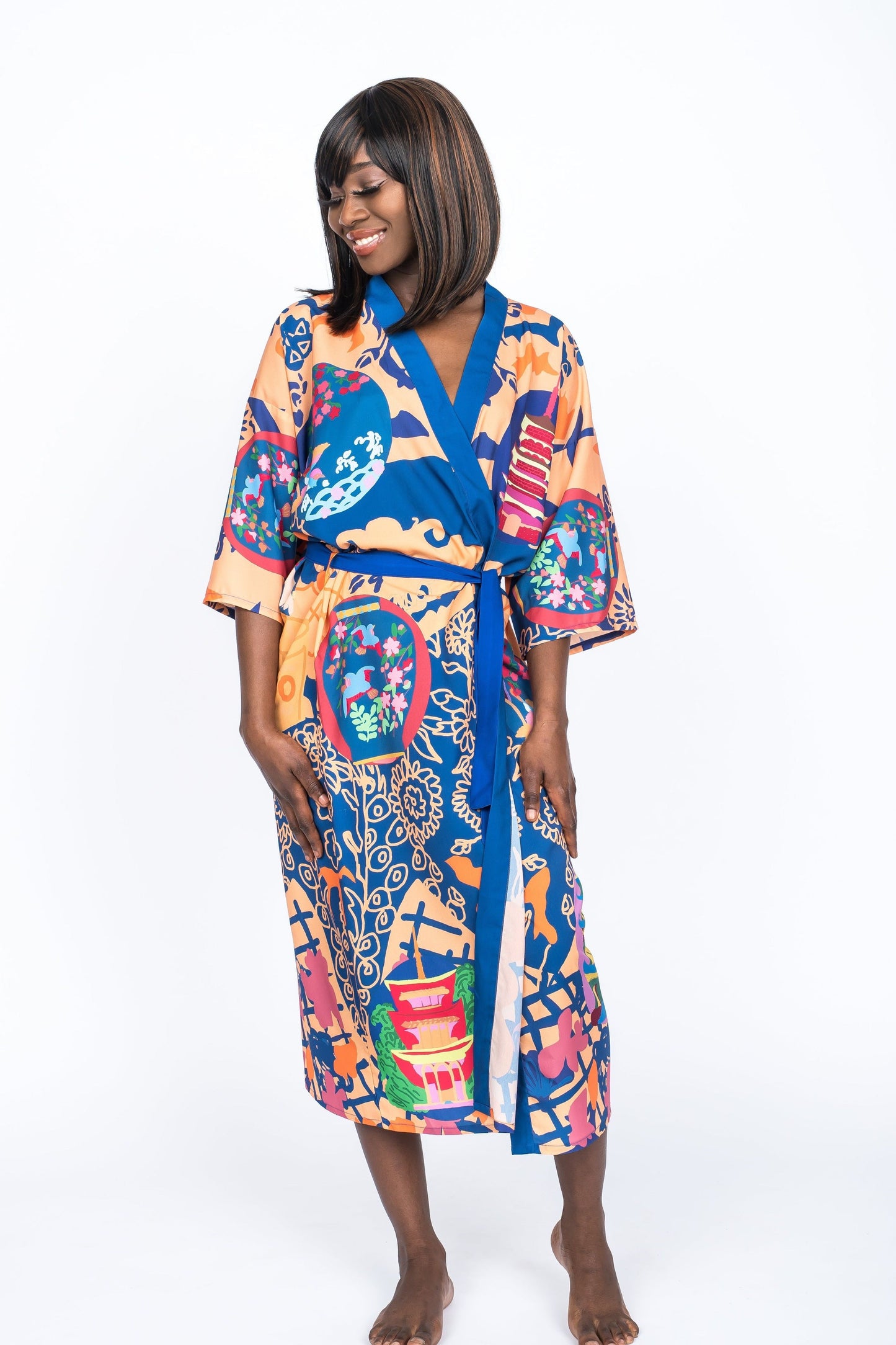 Silk Kimono Postales by Santiago Paredes - Ms.Meri Mak