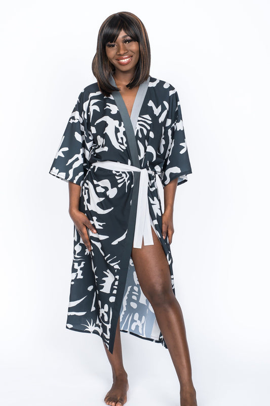 Silk Kimono Polynecia by Santiago Paredes - Ms.Meri Mak