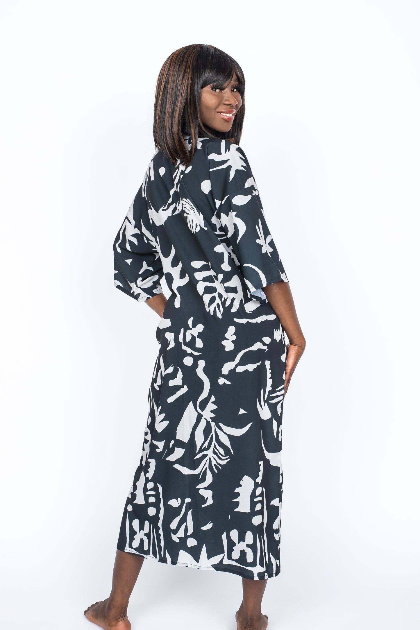 Silk Kimono Polynecia by Santiago Paredes - Ms.Meri Mak