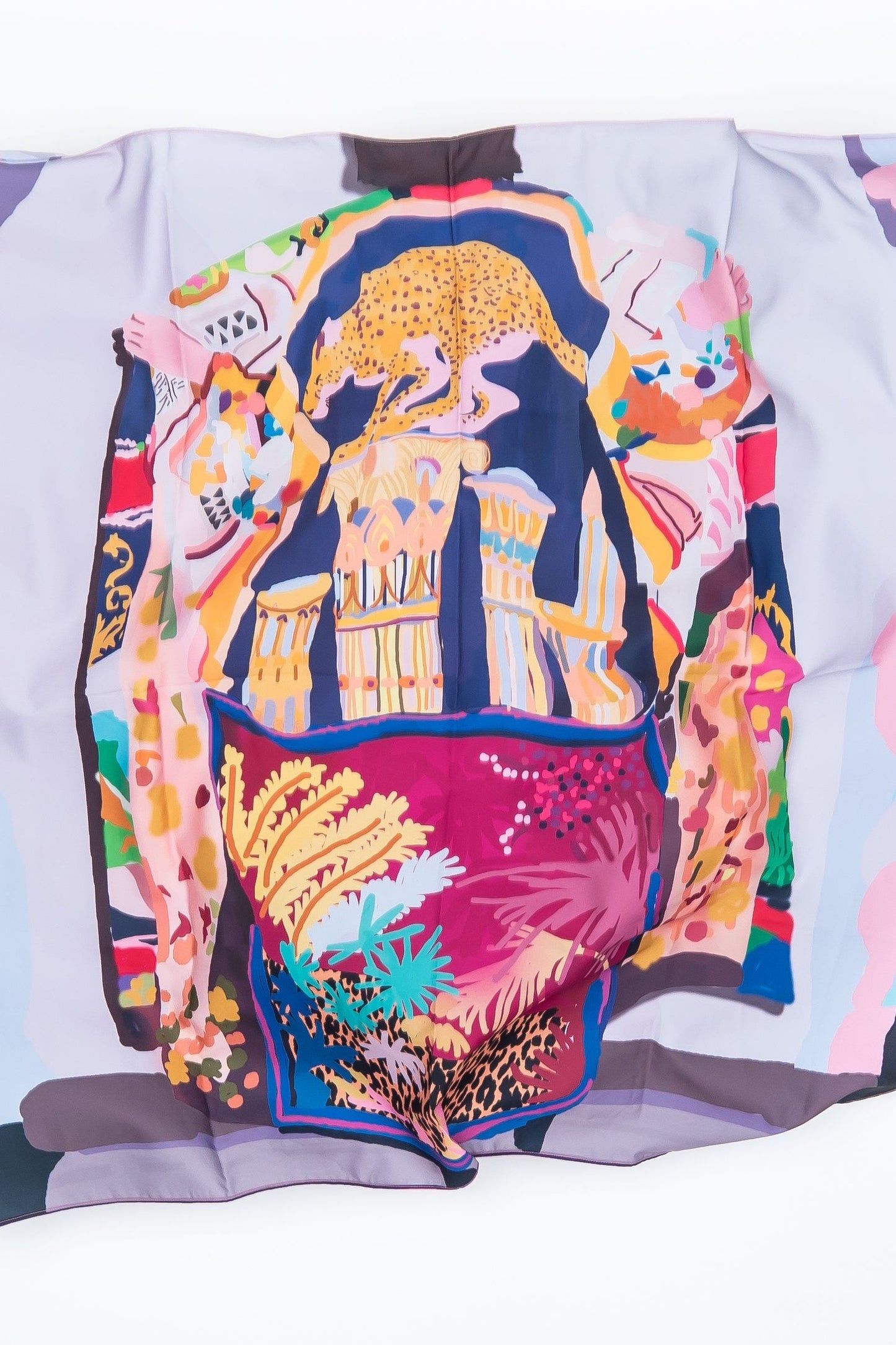 Santiago Paredes: Schlager Silk Scarf - Ms.Meri Mak