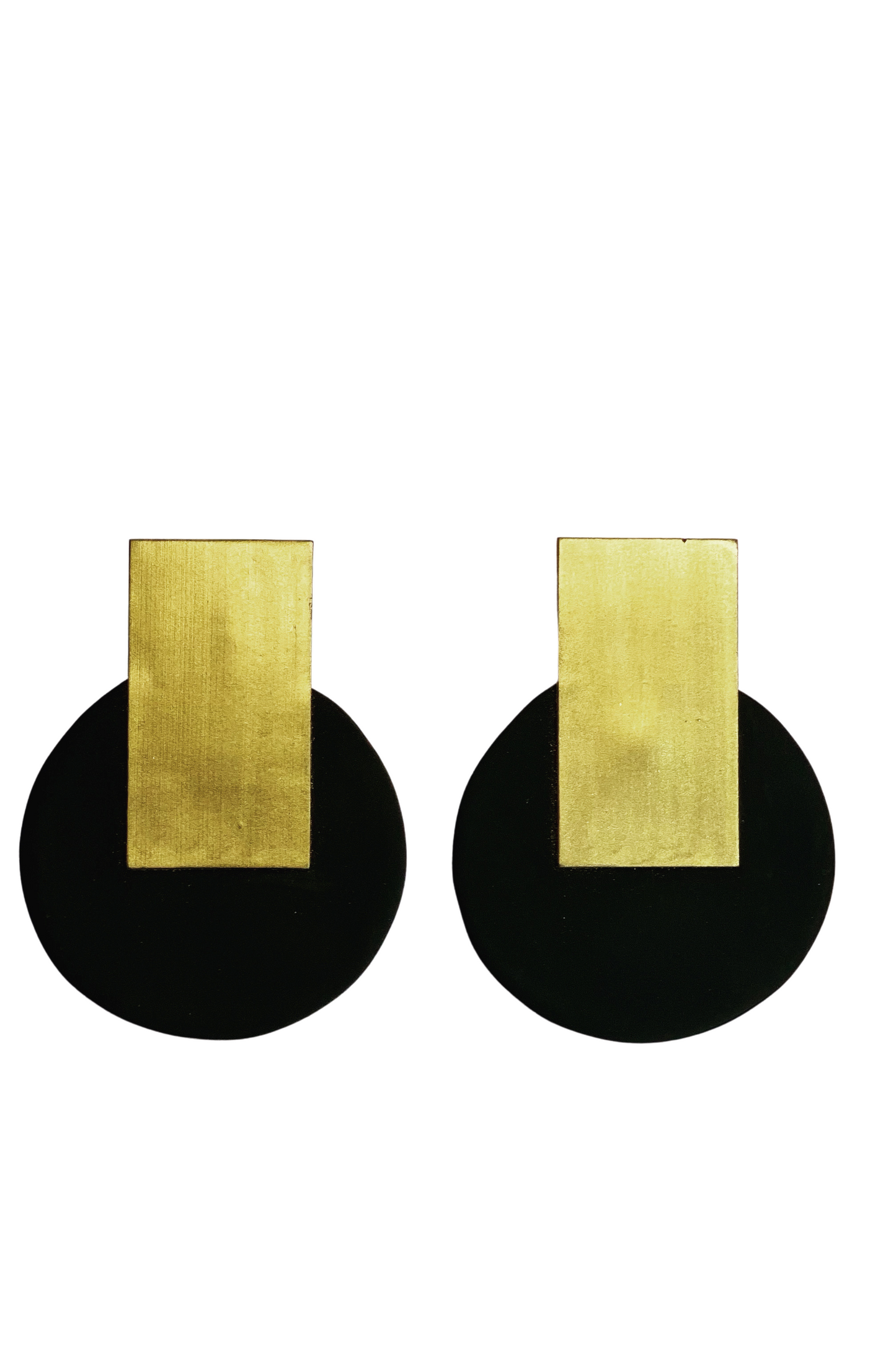 Evony Gold + Black Earrings - Ms.Meri Mak