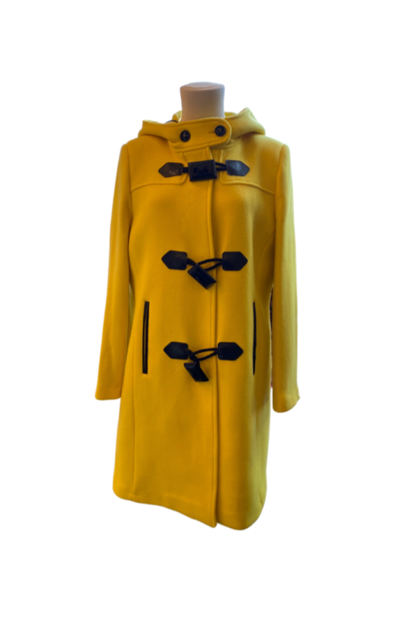 Lemon Bomb Virgin Wool Pea Coat - Ms.Meri Mak