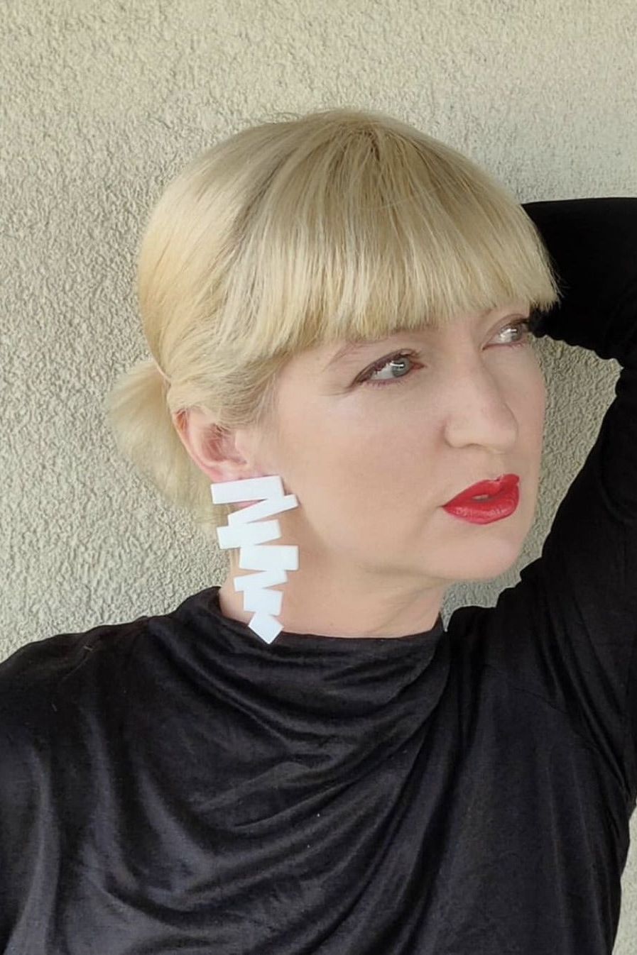 Emmeline Zig-Zag Statement Earrings - Ms.Meri Mak