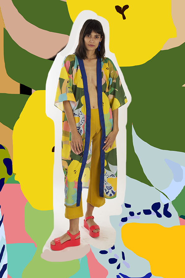 Silk Kimono Niza by Santiago Paredes - Ms.Meri Mak