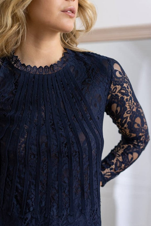 Cosmo lace blouse with band - Ms.Meri Mak