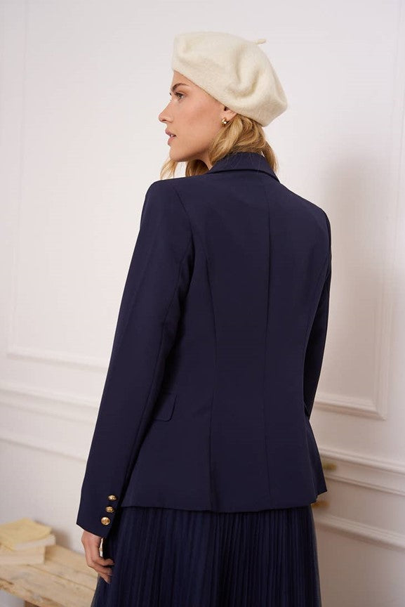 Lacole Fitted Double-breasted blazer - Ms.Meri Mak