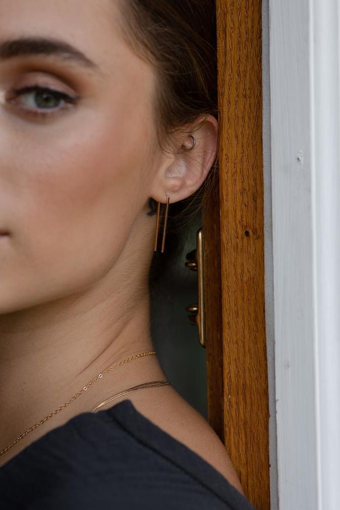 Erwan Staples 14k Gold & Sterling Silver - Ms.Meri Mak