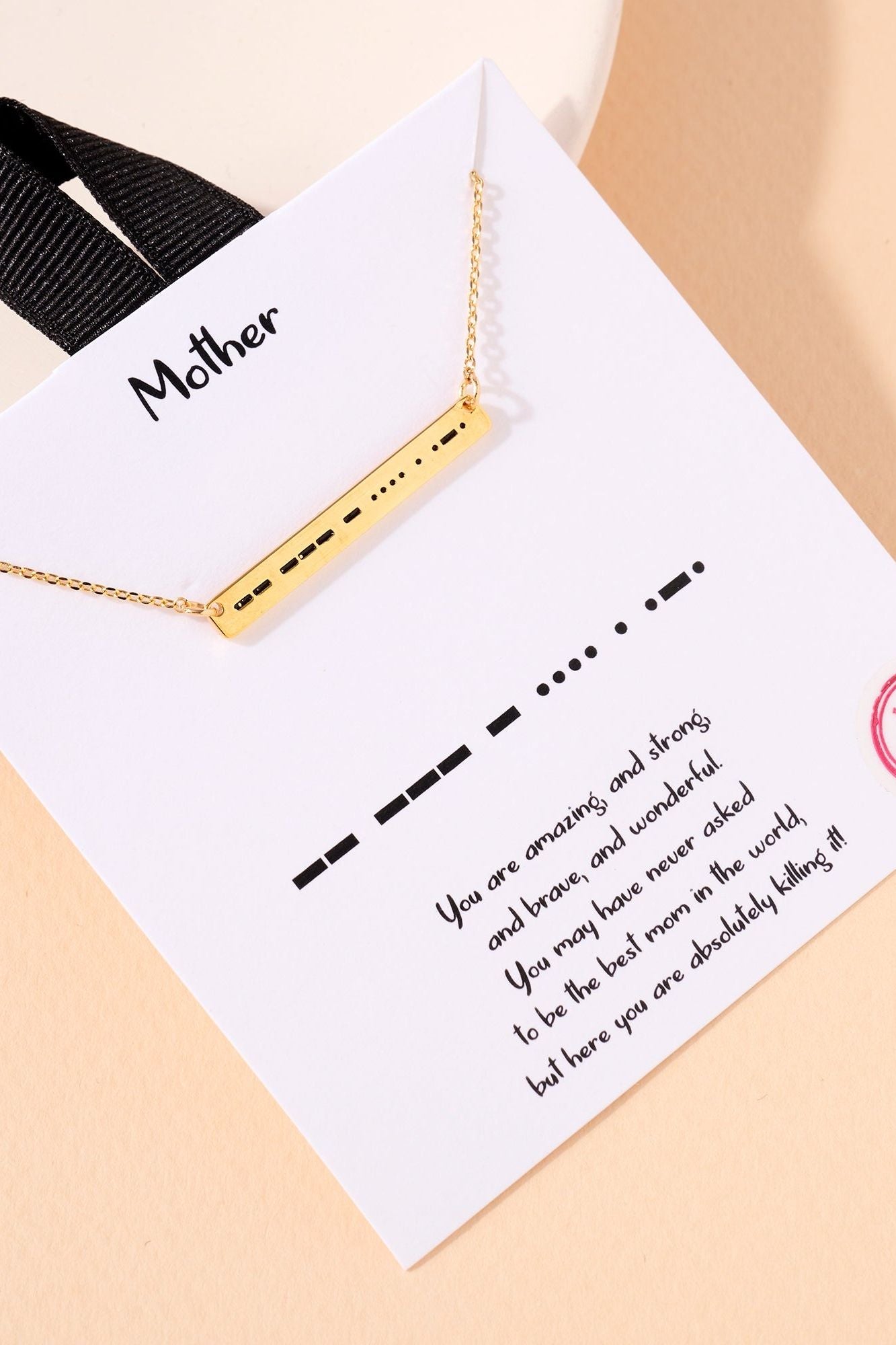 Enchanted Morse Code Mother Necklace - Ms.Meri Mak