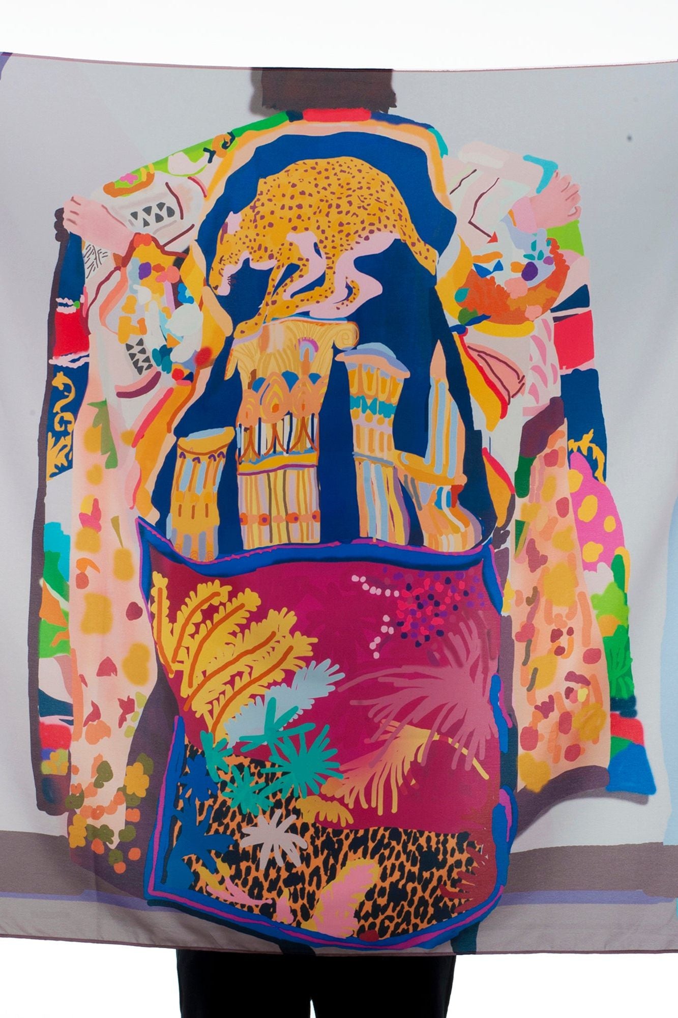 Santiago Paredes: Schlager Silk Scarf - Ms.Meri Mak