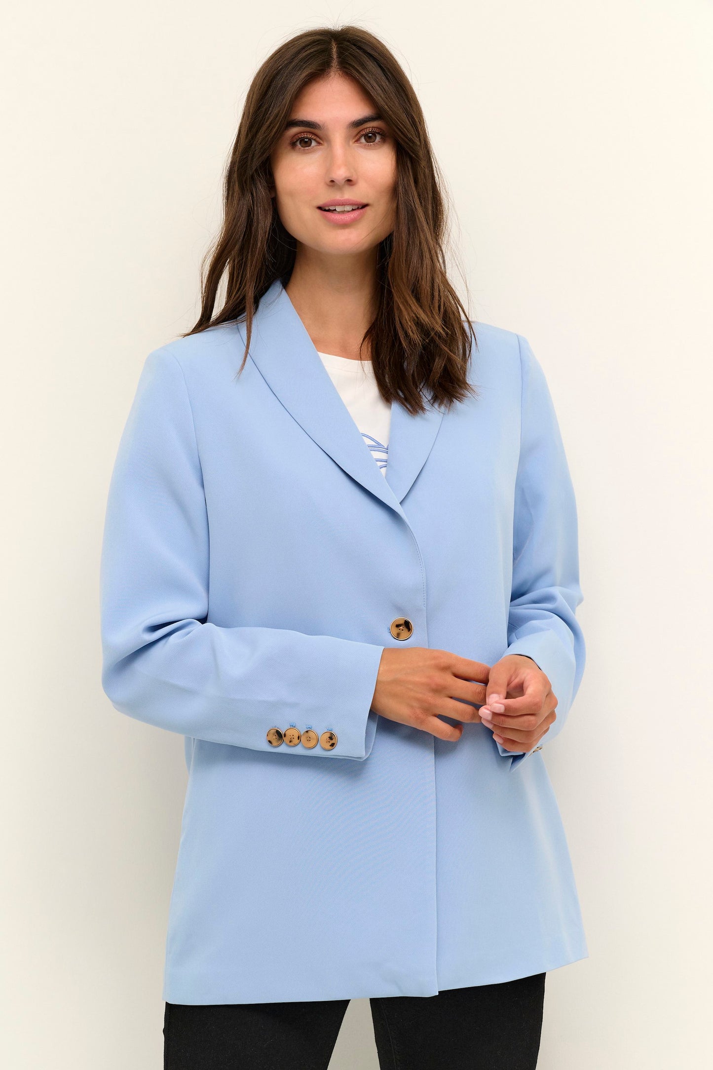 Laca Blue Boyfriend Blazer - Ms.Meri Mak