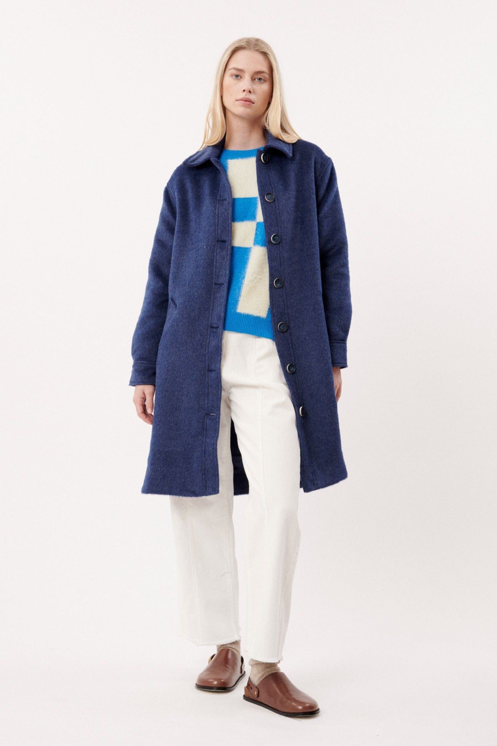 Solar Navy Coat - Ms.Meri Mak