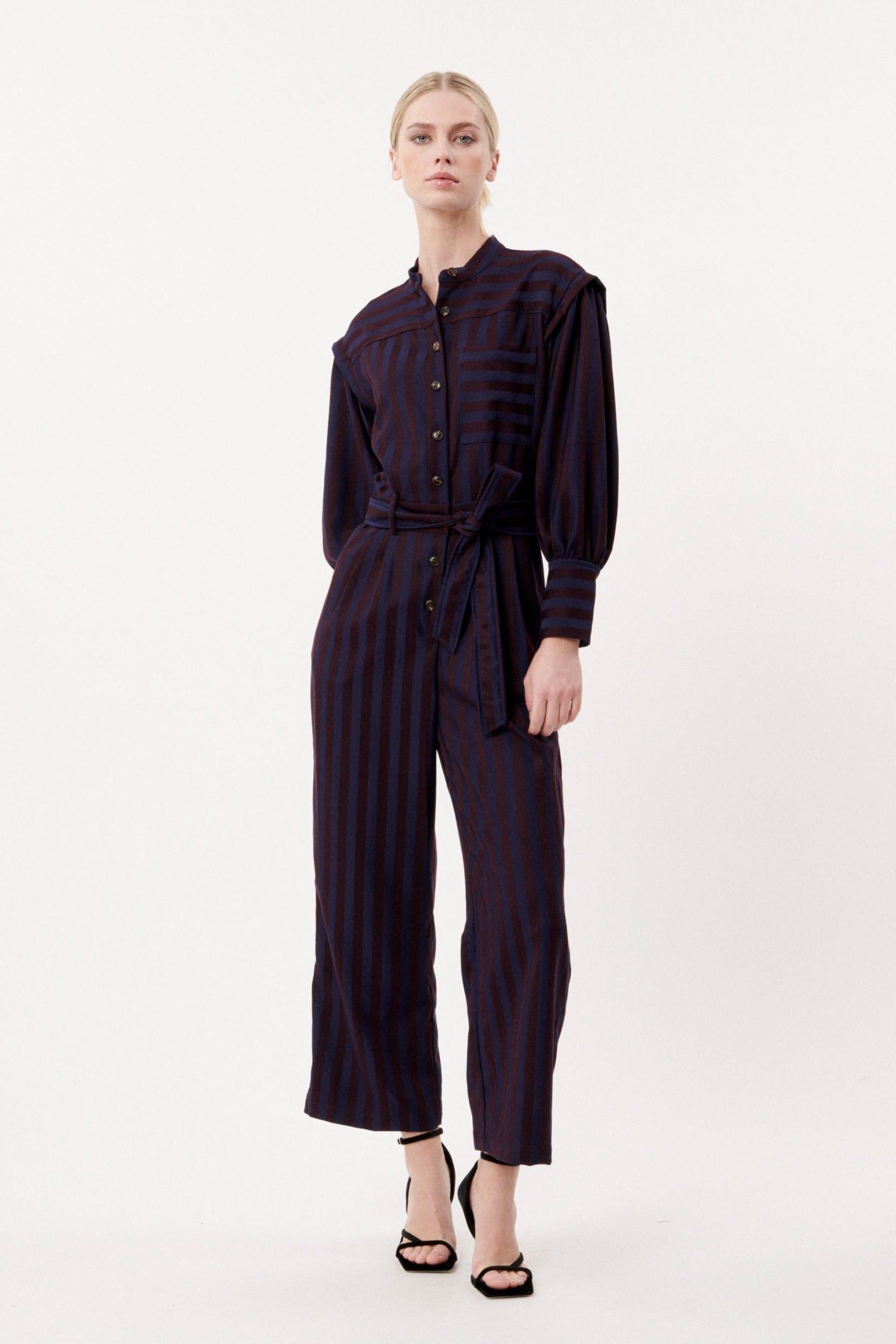 Tania Striped Jumpsuit - Ms.Meri Mak