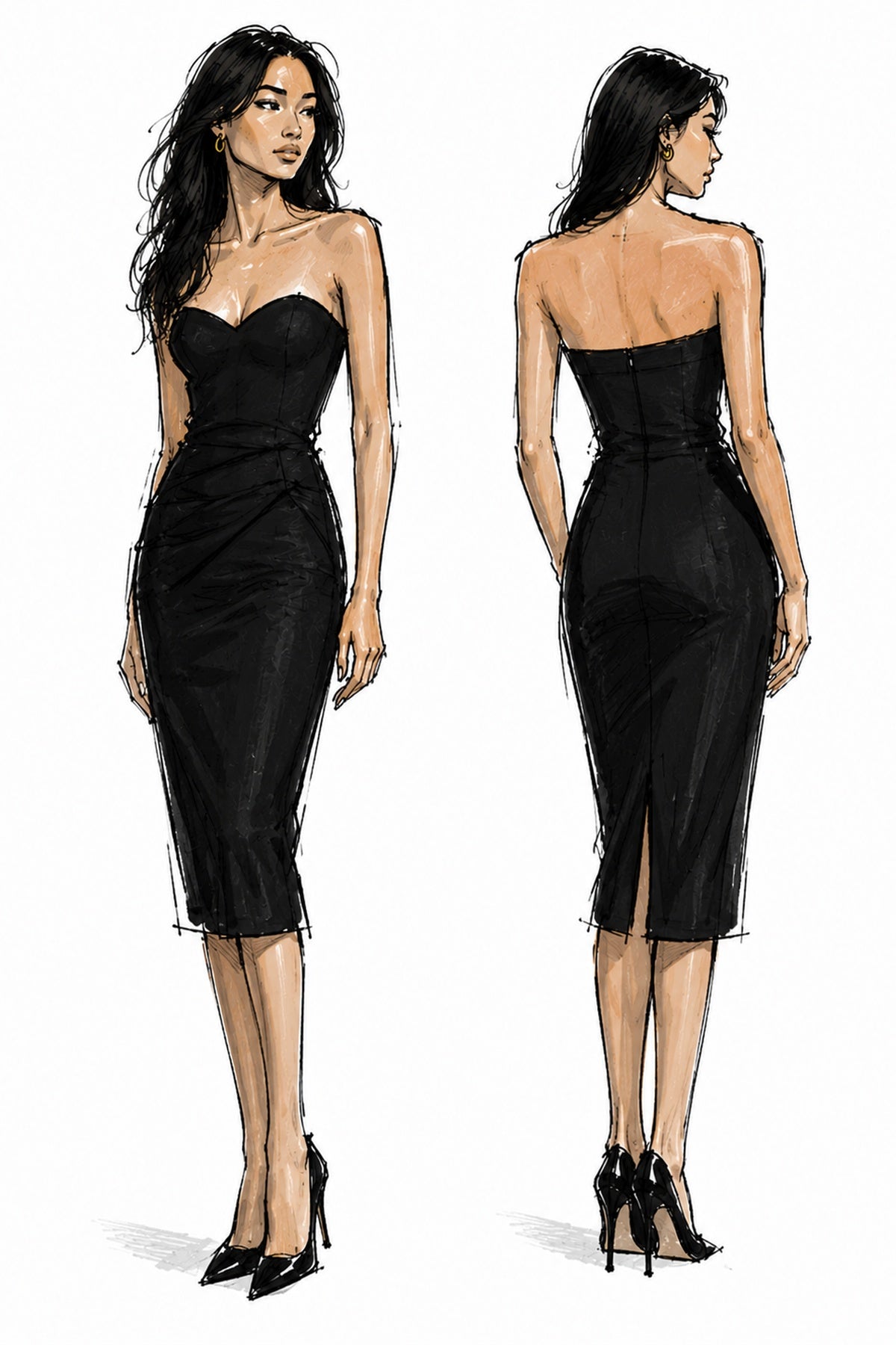 Robe bustier Atelier Collection Capsule en précommande