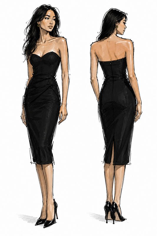 Robe bustier Atelier Collection Capsule en précommande